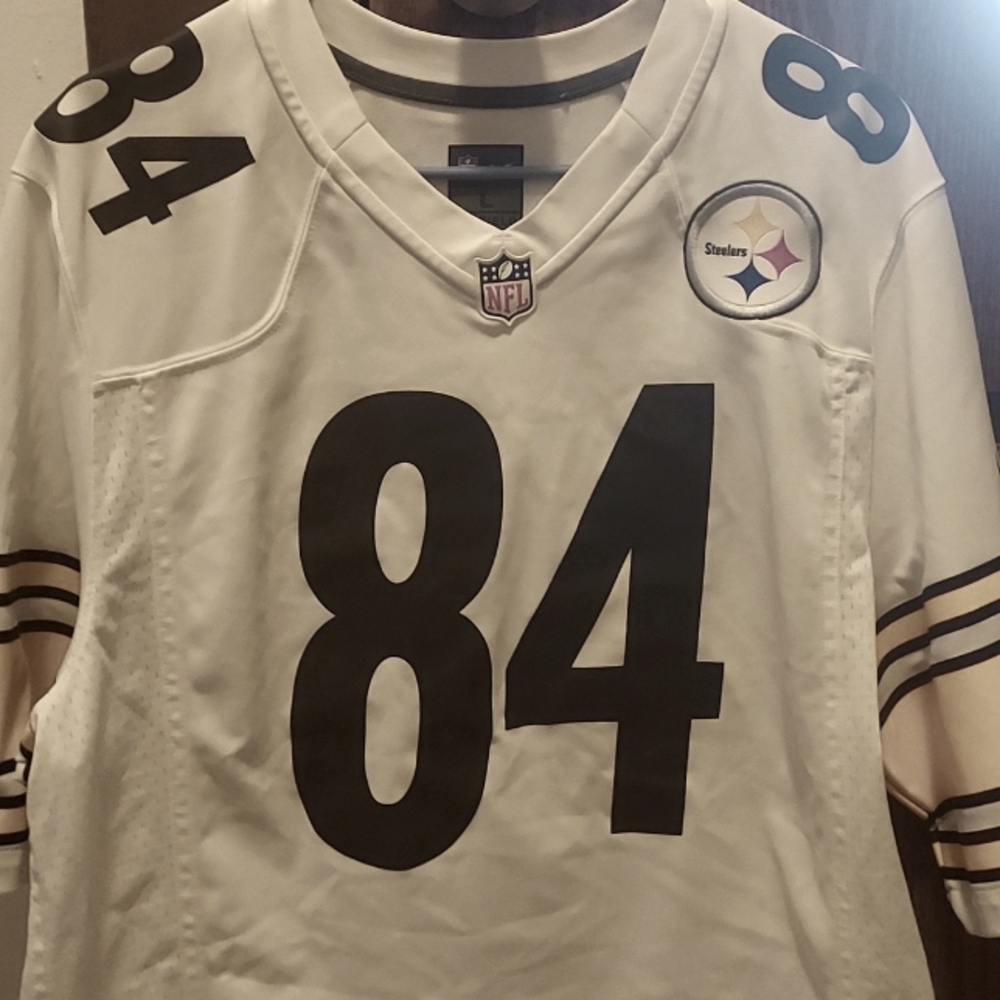 NFL White and Black Steelers Jersey